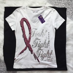 “Fight It With Sparkle” Cancer Awareness Tee Shirt